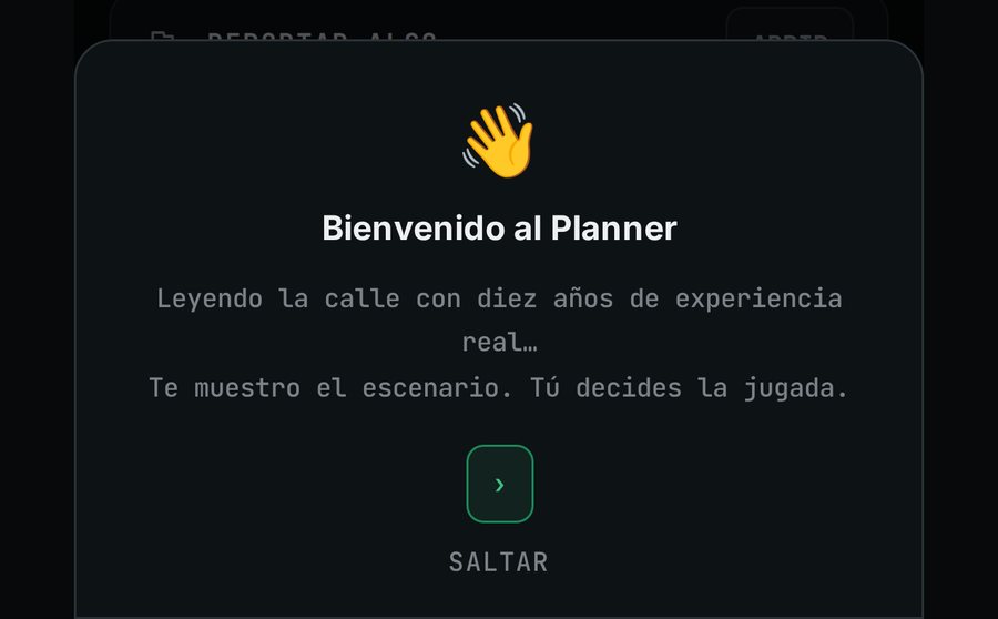 Primera pantalla del tutorial de bienvenida